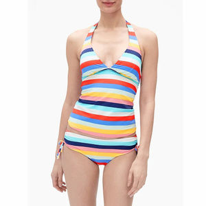 Gap Factory NWT Rainbow Multi Stripe Swim Bottoms XL